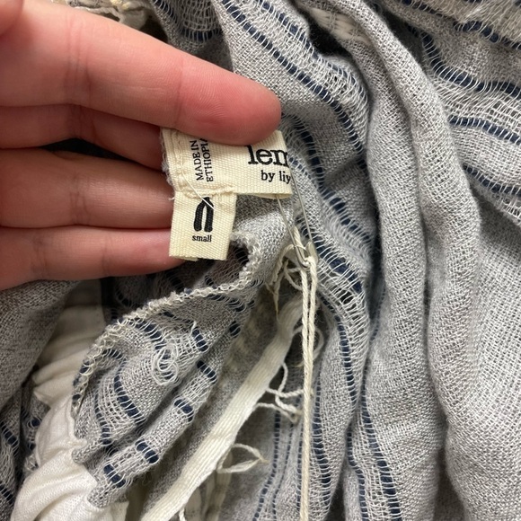 Lemlem Almaz Easy Dress in Pebble Grey size small NWT - Picture 6 of 8